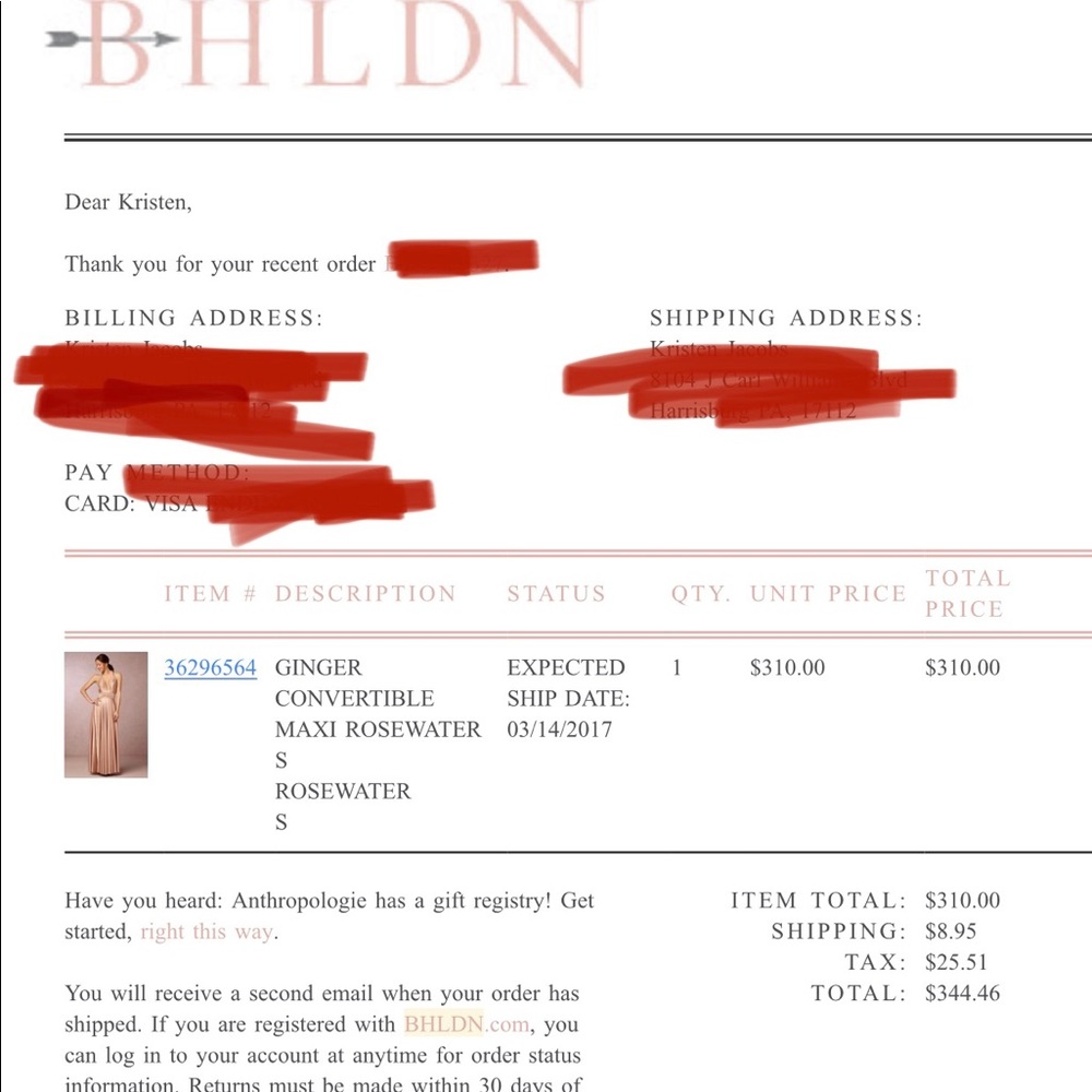 BHLDN Twobirds Ginger convertible maxi dress size A (Small/Medium) - Picture 5 of 5